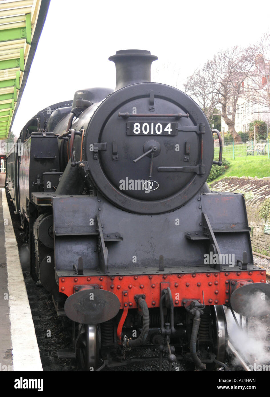 Klasse 4 Tank Lokomotive BR Standard Stockfoto