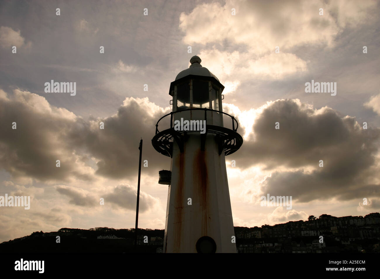 St. Ives Lighthouse Tower West Cornwall UK Stockfoto