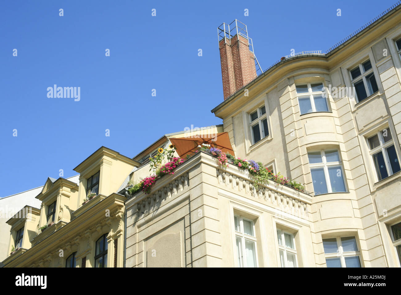 Wohnung mit Balkon im Zentrum von Berlin, Deutschland, Berlin Stockfoto