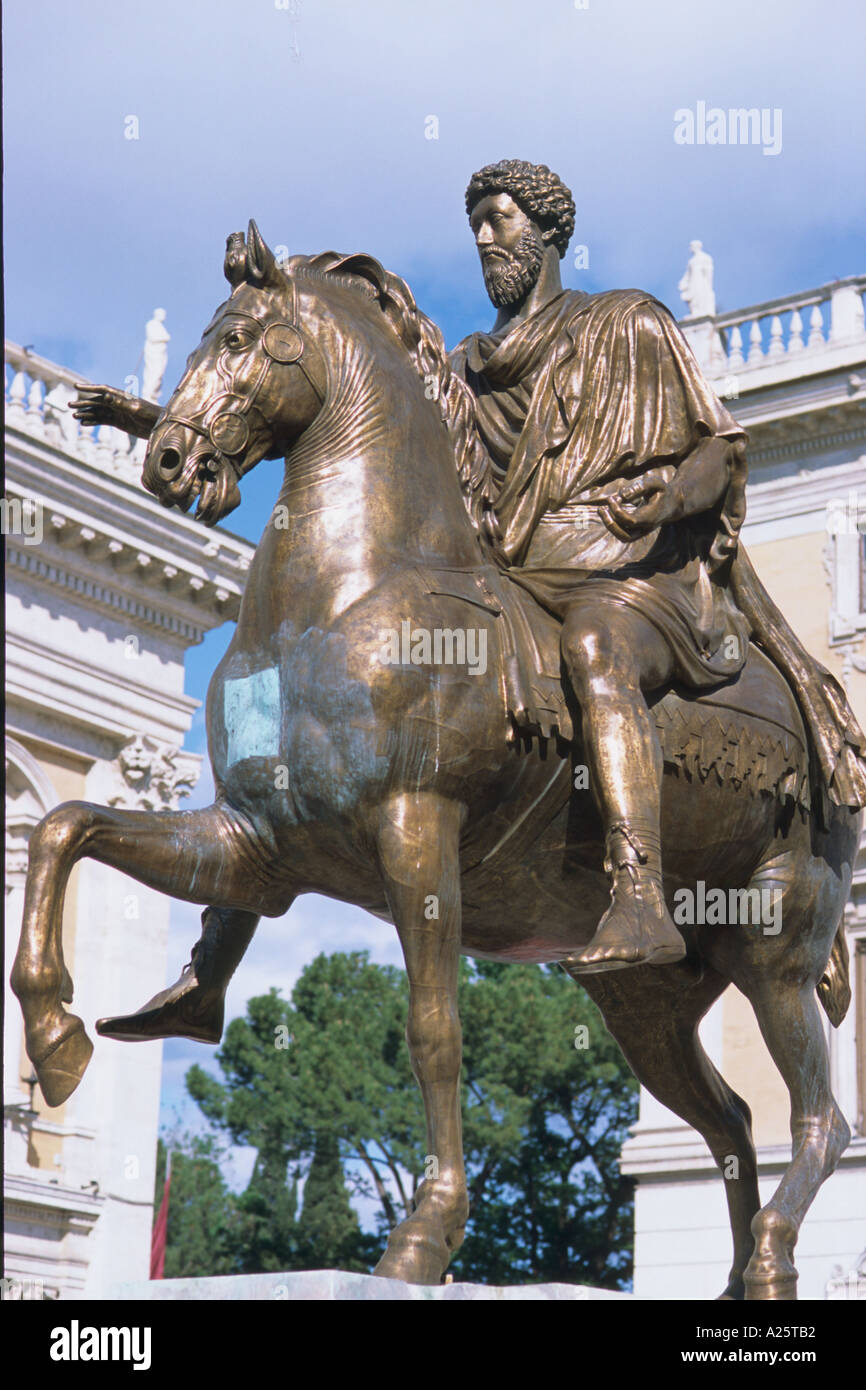 Italien Rom Marcus Aurelius Stockfoto