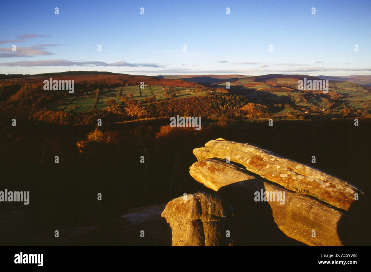 Hope Valley aus Überraschung Ansicht Peak District Derbyshire England UK Stockfoto