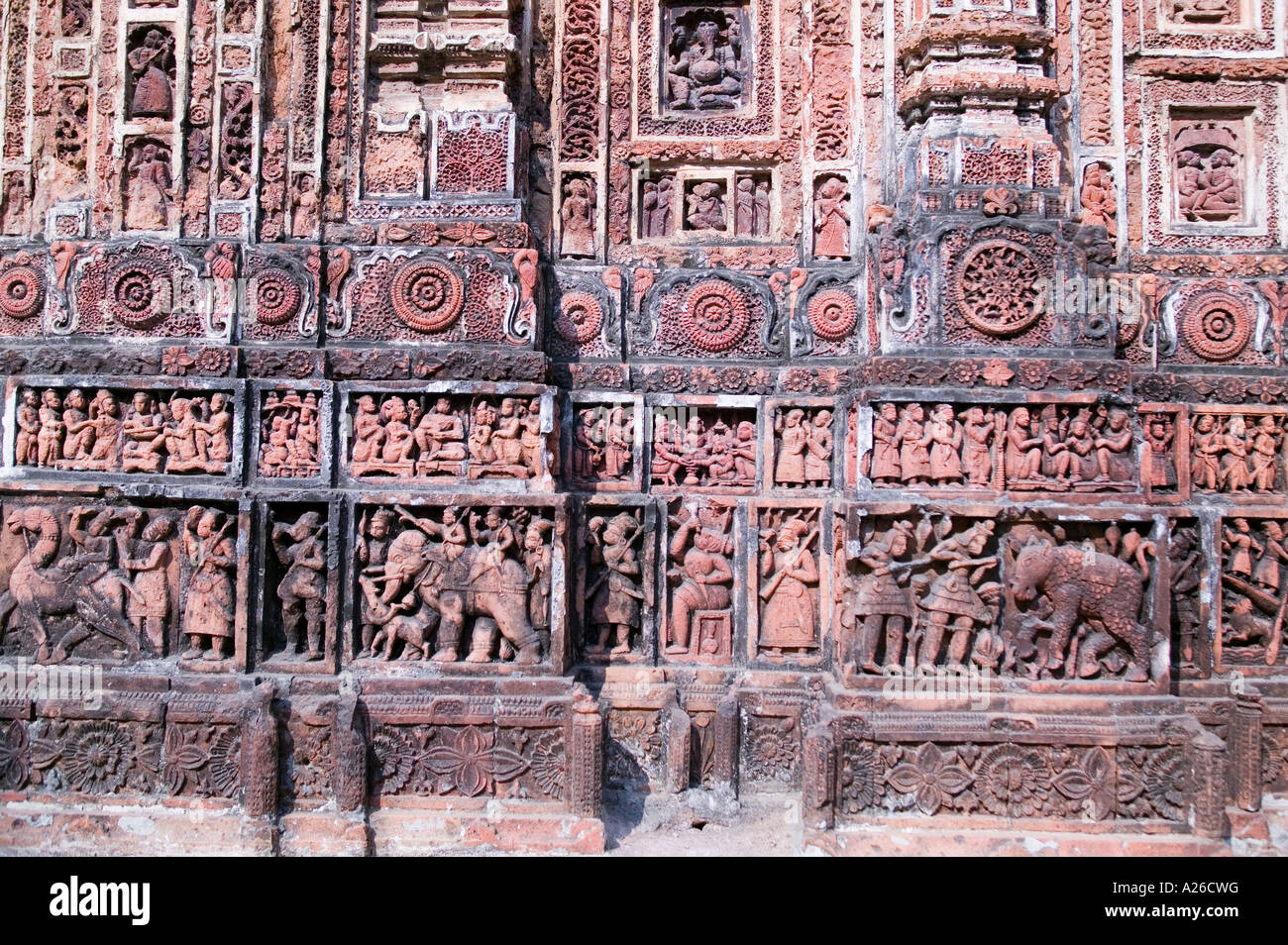 Gut erhaltene Kantanagar Tempel in der Nähe von Dinajpur im nördlichen Bangladesh Stockfoto