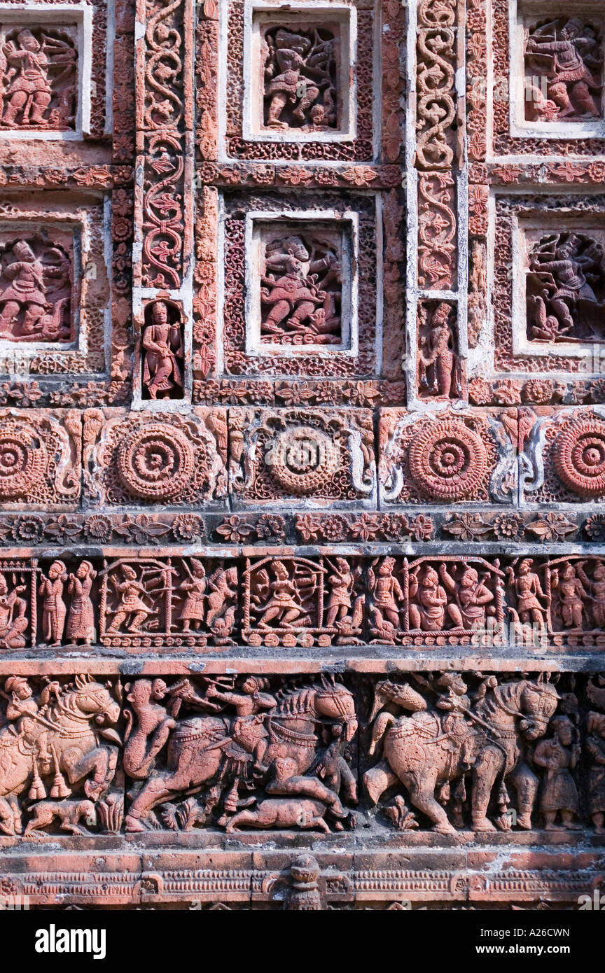 Gut erhaltene Kantanagar Tempel in der Nähe von Dinajpur im nördlichen Bangladesh Stockfoto