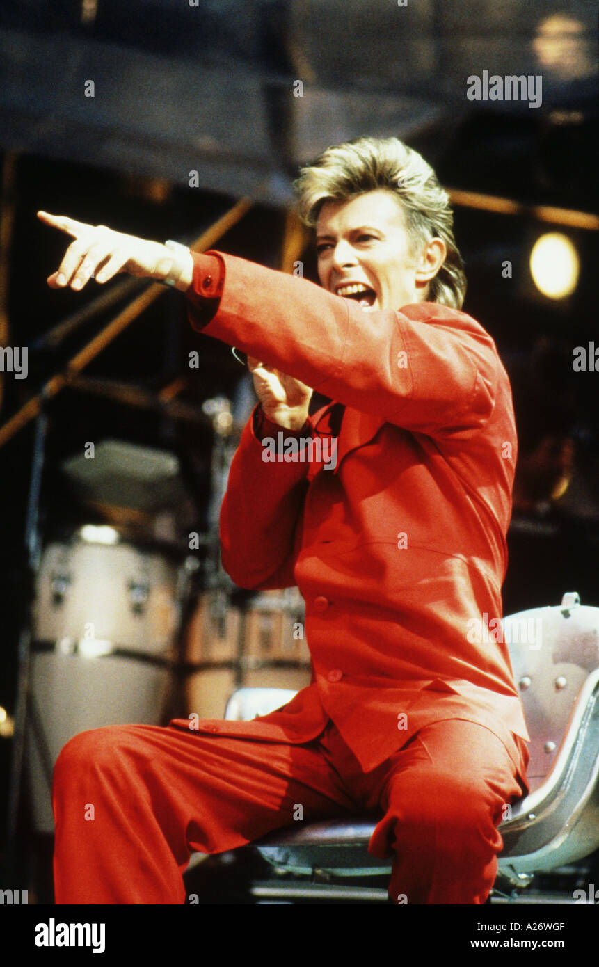 DAVID BOWIE in Oslo auf seiner Glass Spider Tour 1987