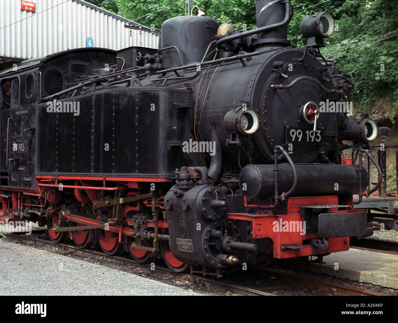 Dampflokomotive im Chaulin-Chamby Museum - 1 Stockfoto