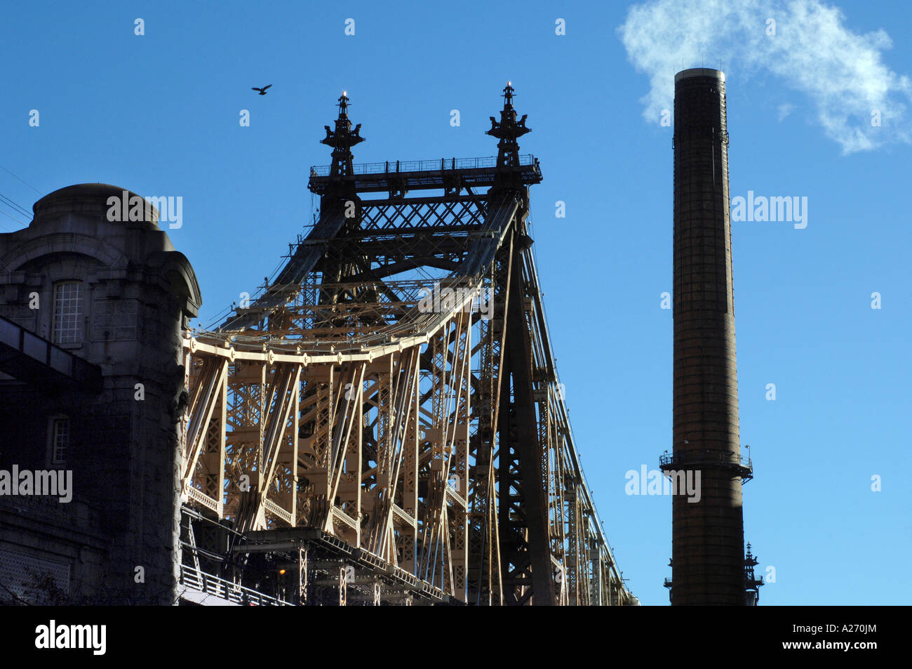 Die Queensborough Bridge 59th Street Manhattan New York City USA geht über den East River, Stadtteil Queens Stockfoto