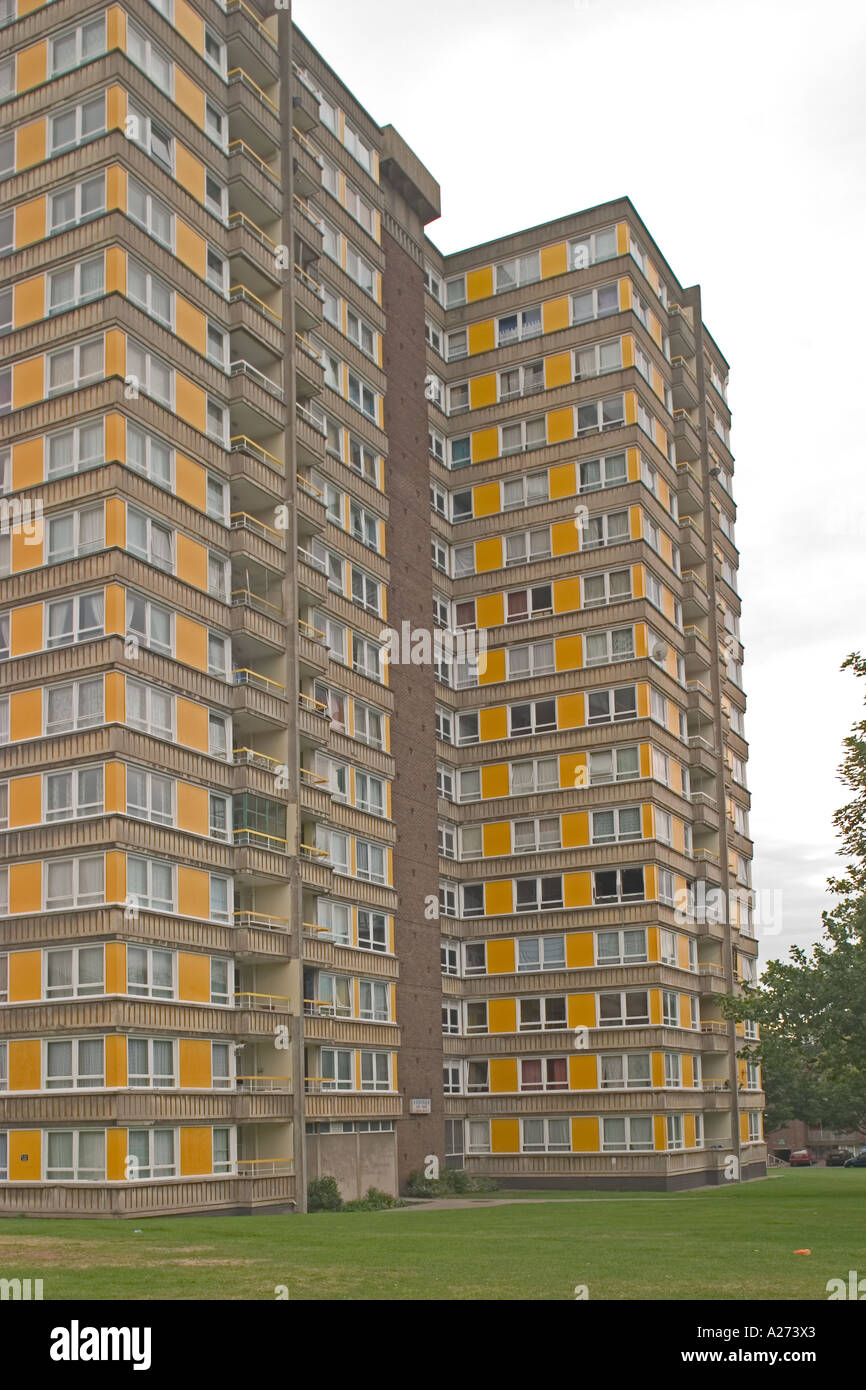 Broomhall Wohnungen Sheffield South Yorkshire England in den 1960er Jahren Stockfoto