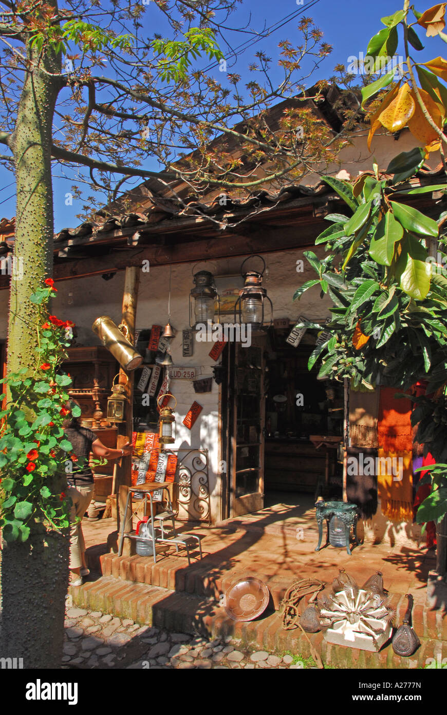 Chile Santiago Pueblito de Los Domínicos shopping Store front touristische destination Stockfoto