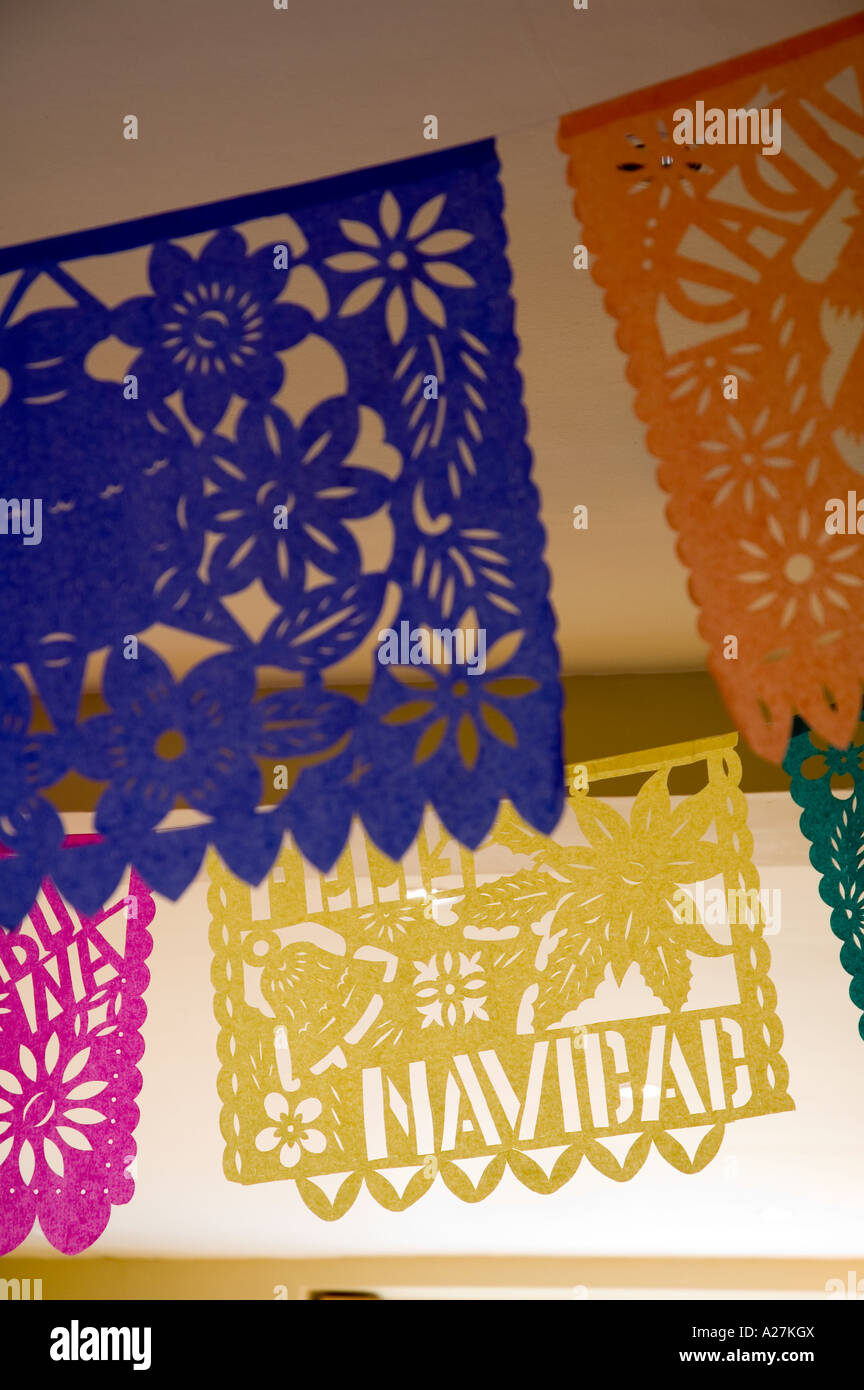 Mexikanische Cut-out Weihnachtsschmuck Stockfoto