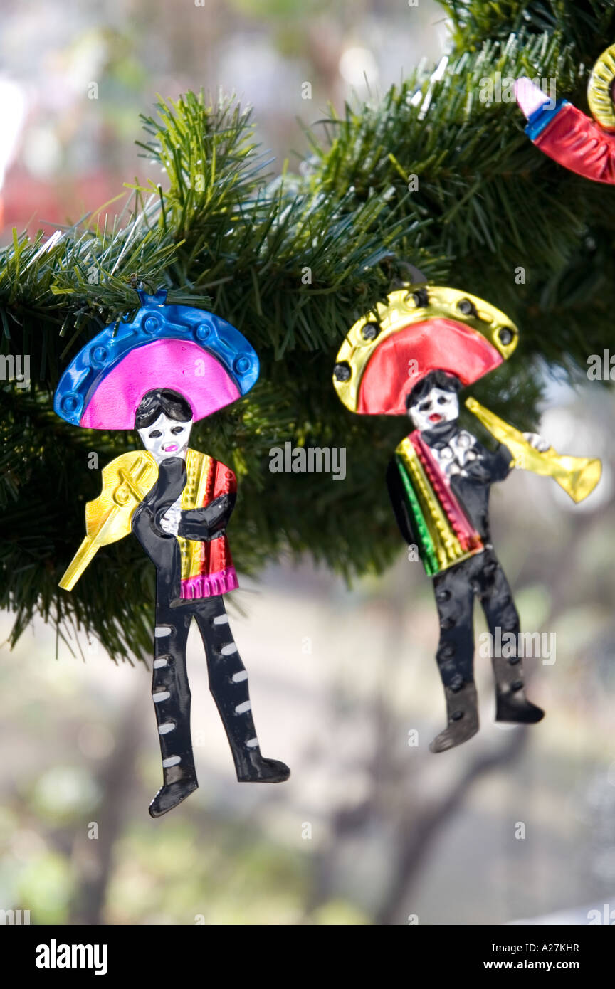 Mexikanische Zinn Baumschmuck Weihnachten Stockfoto