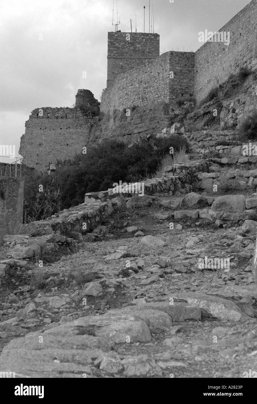 Sagunto Burg & Akropolis Camp de Morvedre Comunitat Comunidad Valenciana España Spanien spanische Iberia iberischen Halbinsel Europa Stockfoto