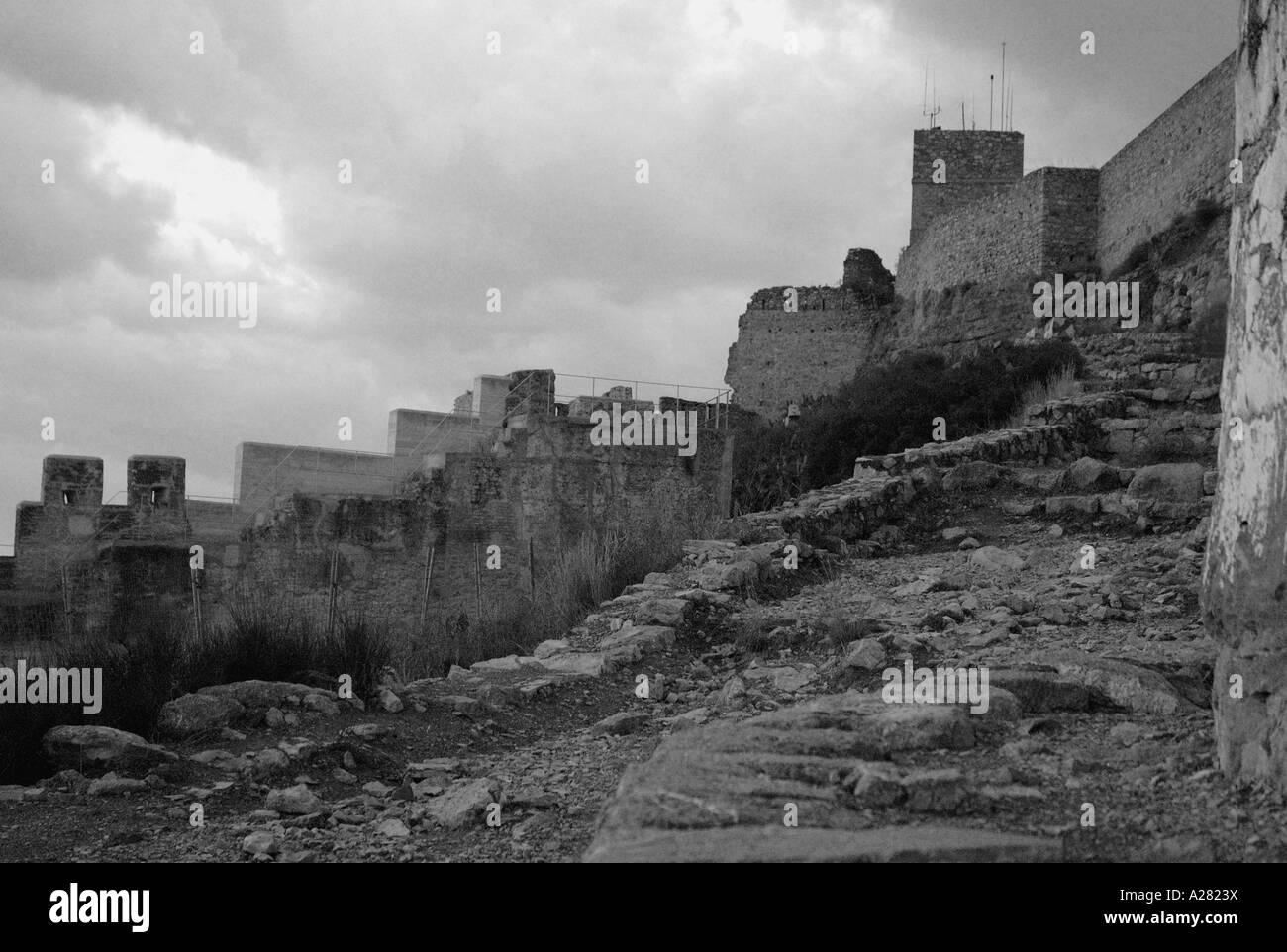Sagunto Burg & Akropolis Camp de Morvedre Comunitat Comunidad Valenciana España Spanien spanische Iberia iberischen Halbinsel Europa Stockfoto