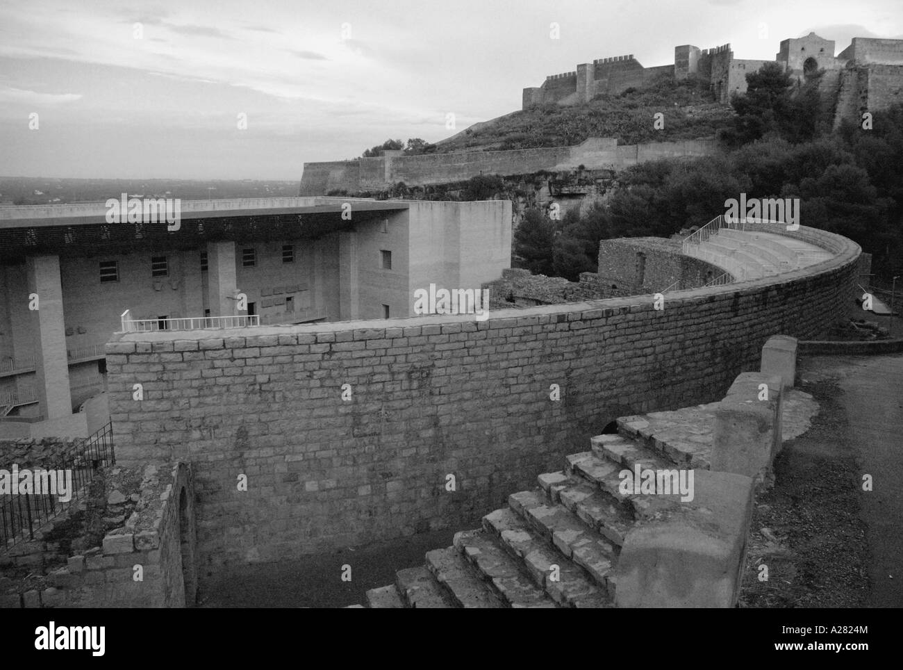 Sagunto Burg & Akropolis Camp de Morvedre Comunitat Comunidad Valenciana España Spanien spanische Iberia iberischen Halbinsel Europa Stockfoto