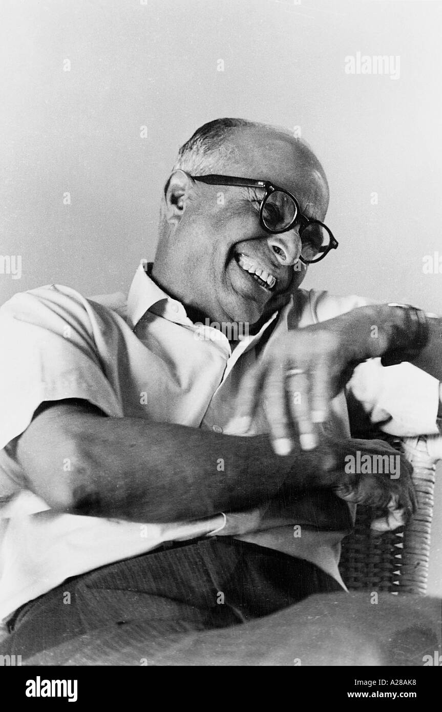 Indischer Schriftsteller R K Narayan 1965 Indien Asien Indisch Asiatisch alter Jahrgang 1900s Bild Stockfoto