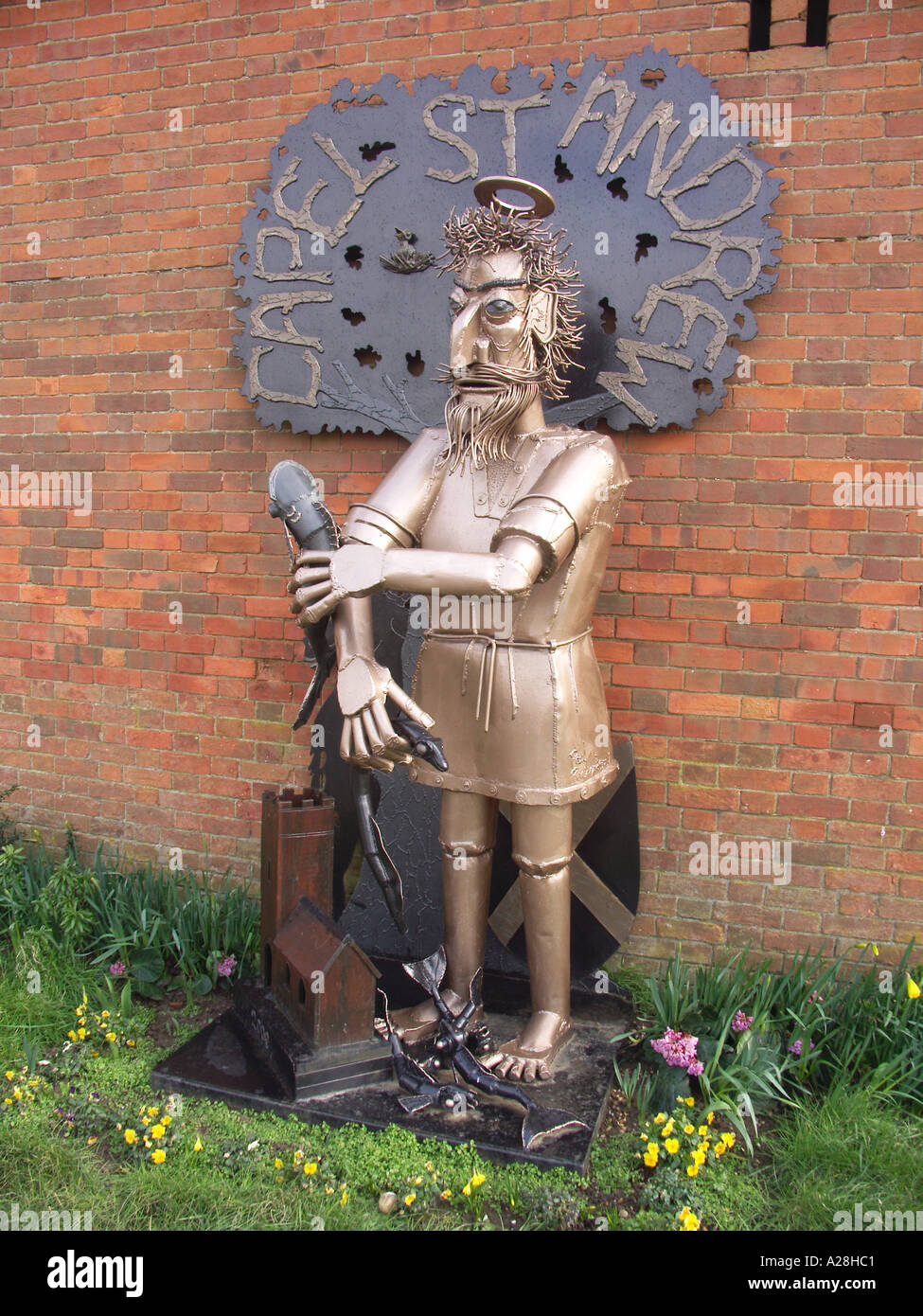 Millenium Bildhauerei an Capel St Andrew Suffolk England Stockfoto