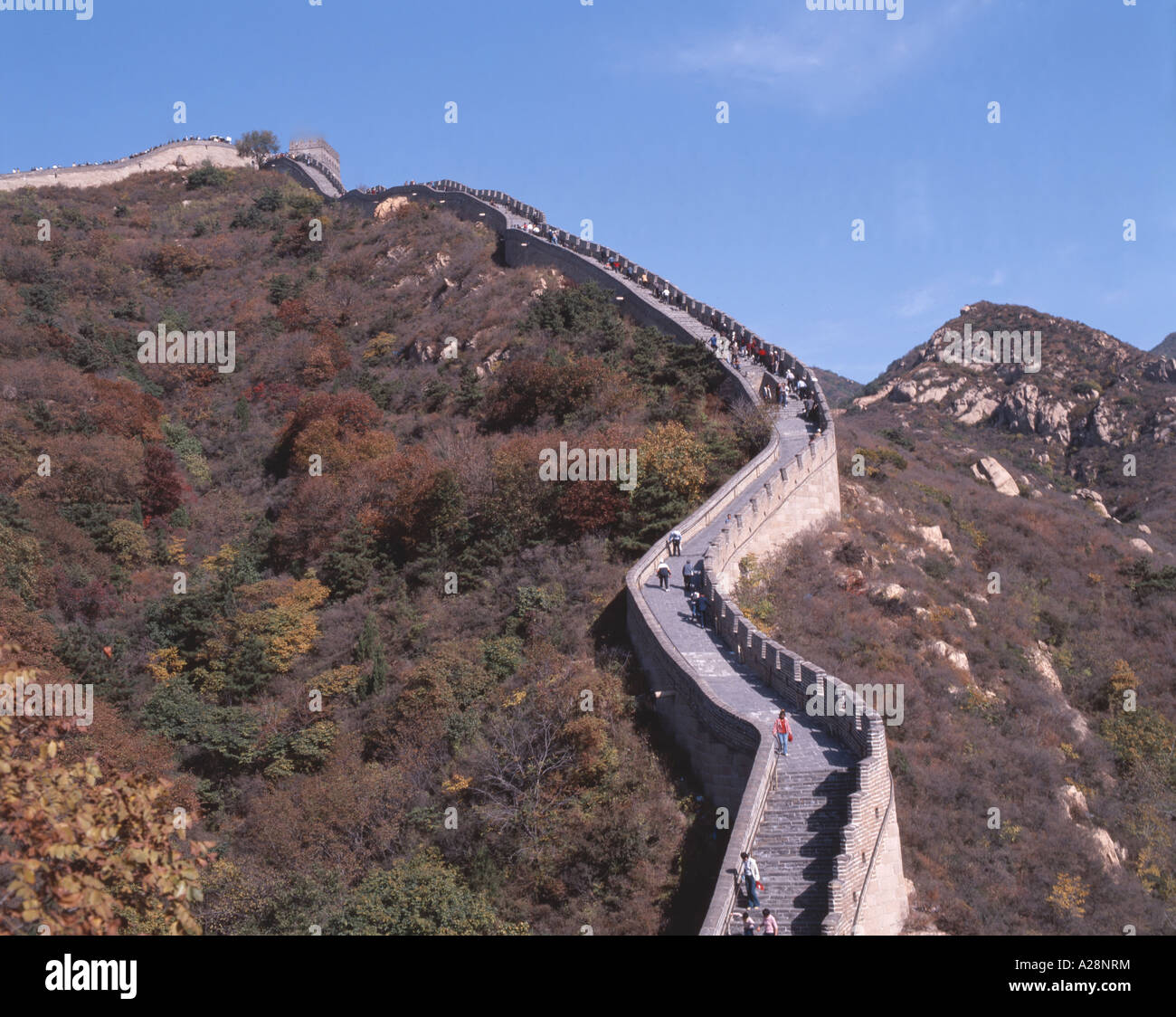 Die chinesische Mauer (Wanli Changcheng), Badaling, Peking und Nordosten, China Stockfoto