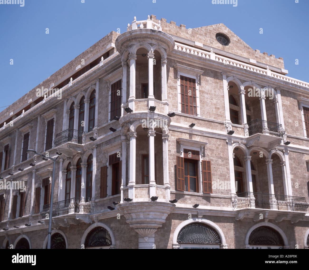 Koloniale Architektur, City Centre, Beirut, Beyrouth Governorate, der Libanesischen Republik Stockfoto