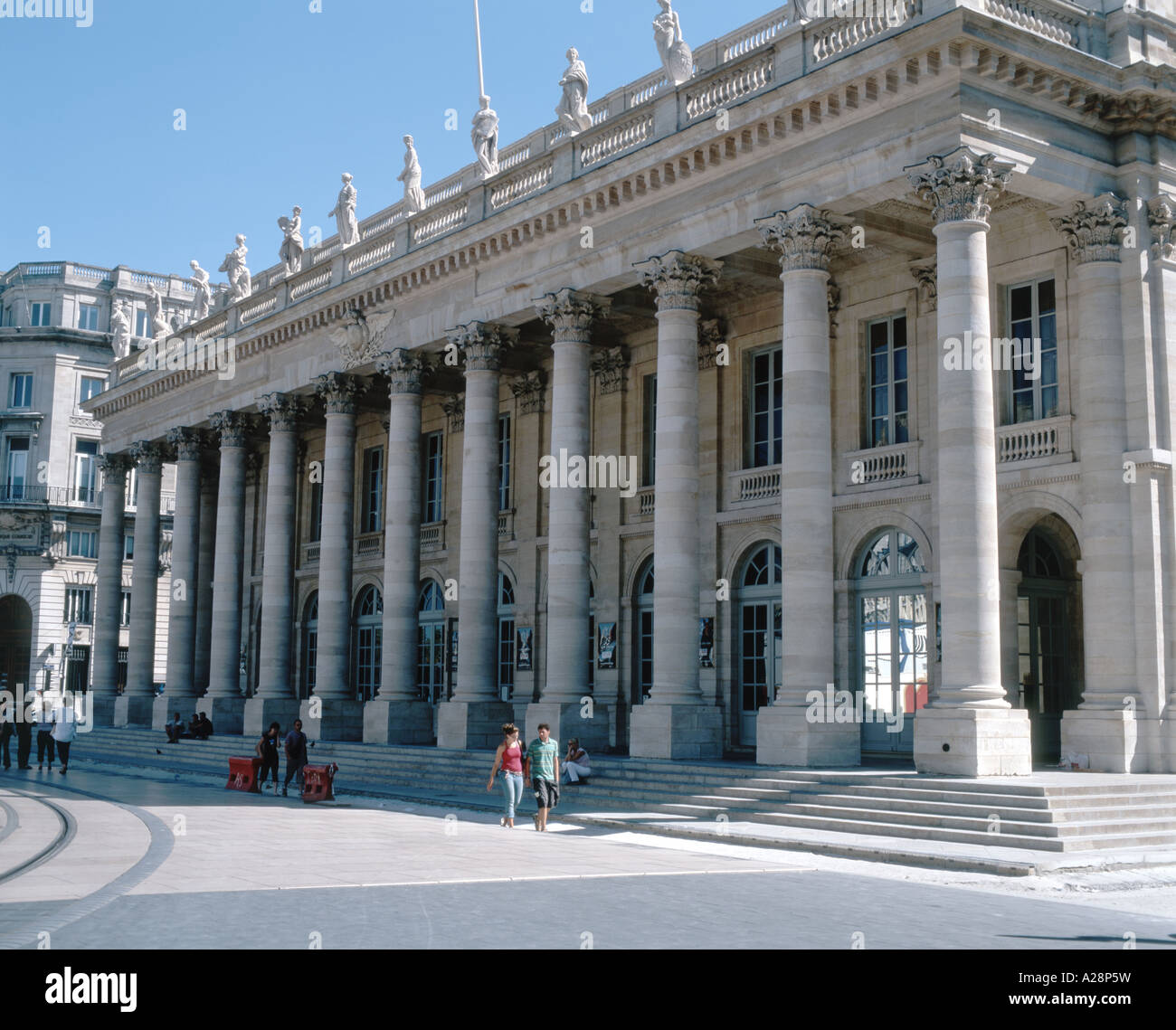 Grand Theatre, Place De La Comedie, Bordeaux, Gironde, Aquitanien, Frankreich Stockfoto