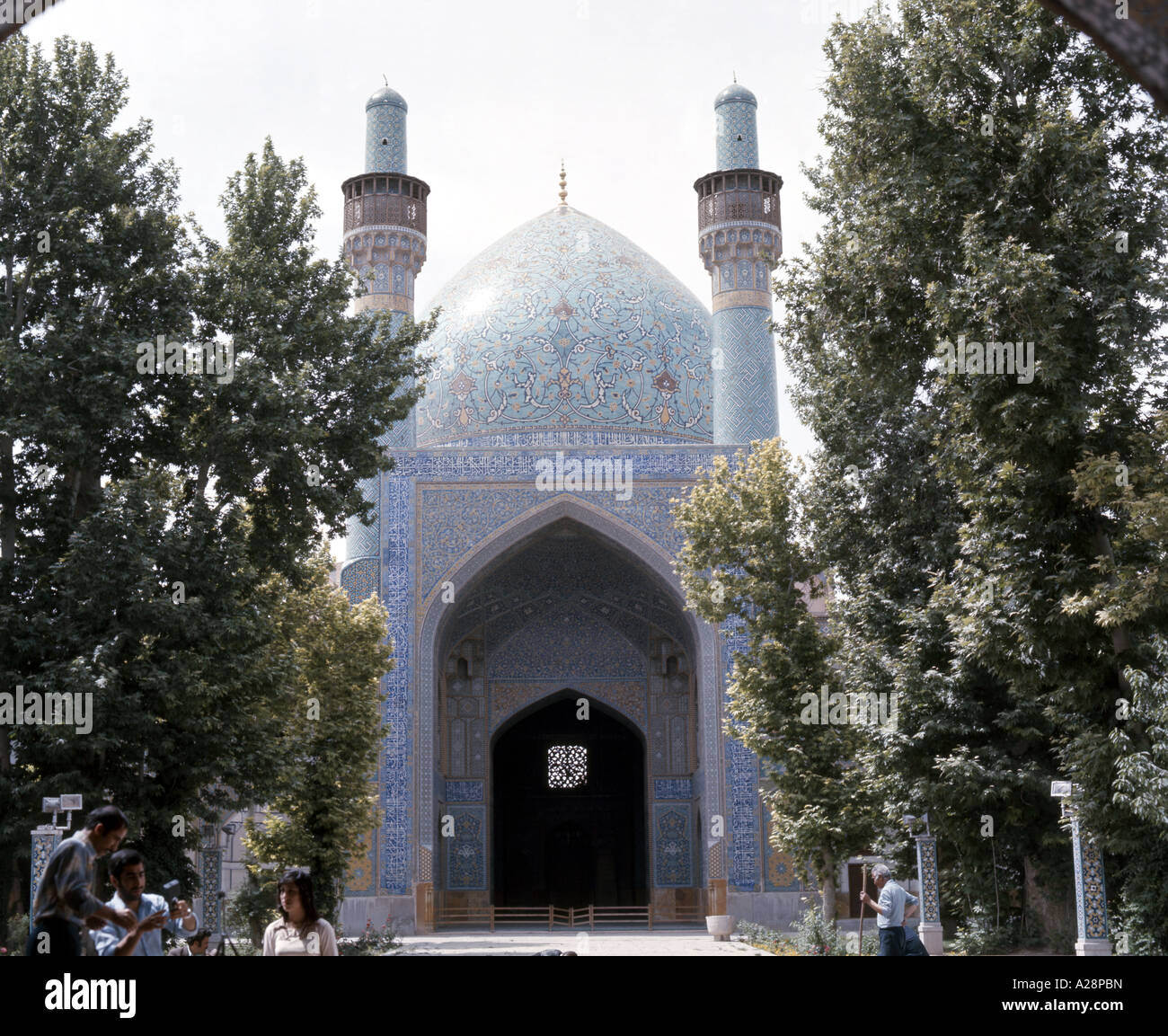 Imam (Shah) Moschee, Naghsh-e Jahan Platz, Isfahan, Esfahan, Islamische Republik Iran Stockfoto