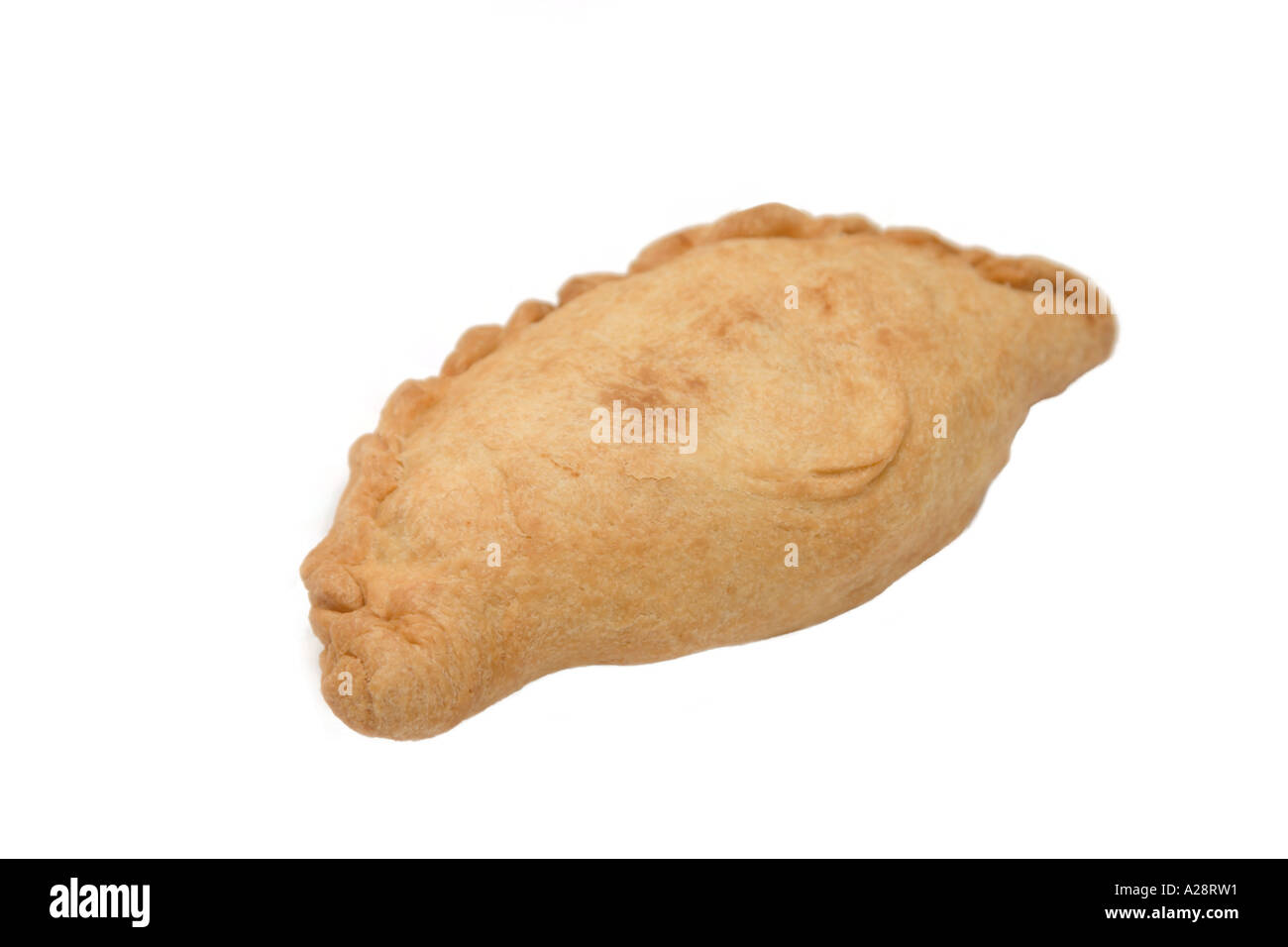 isolierte ausgeschnittene Curry Blätterteig Stockfoto