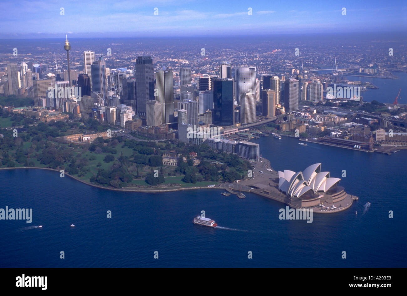 Luftaufnahme des Sydney Opera House der Botanische Garten und der