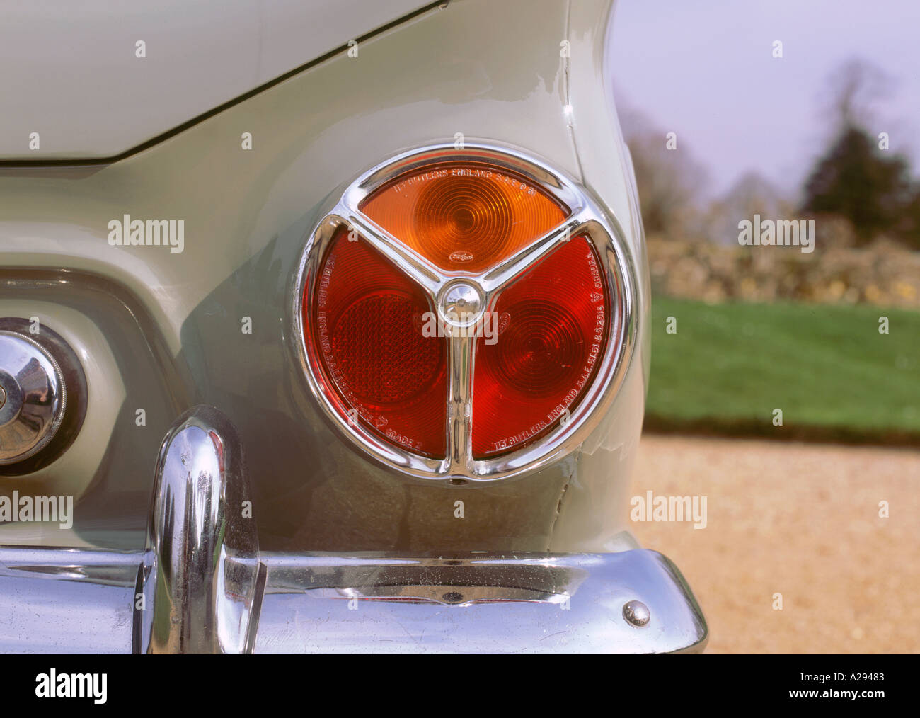 1962 Ford Consul Cortina hintere Licht cluster Stockfoto