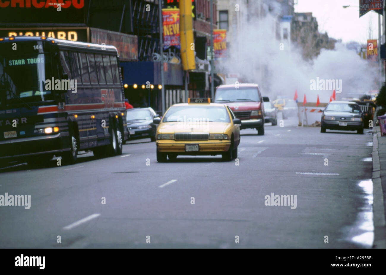 New Yorker Straßenszene Stockfoto