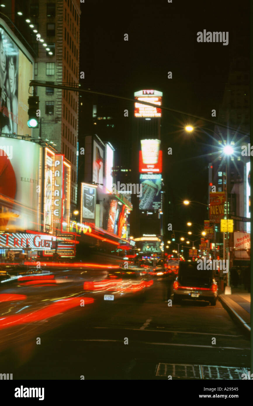 New York bei Nacht Stockfoto