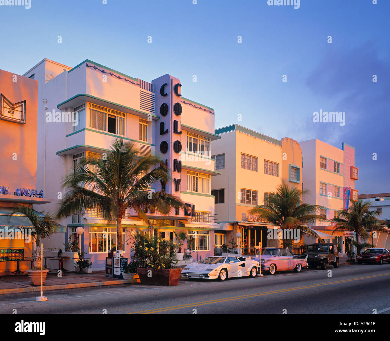 Ocean Drive, Miami Beach, Florida, USA Stockfoto