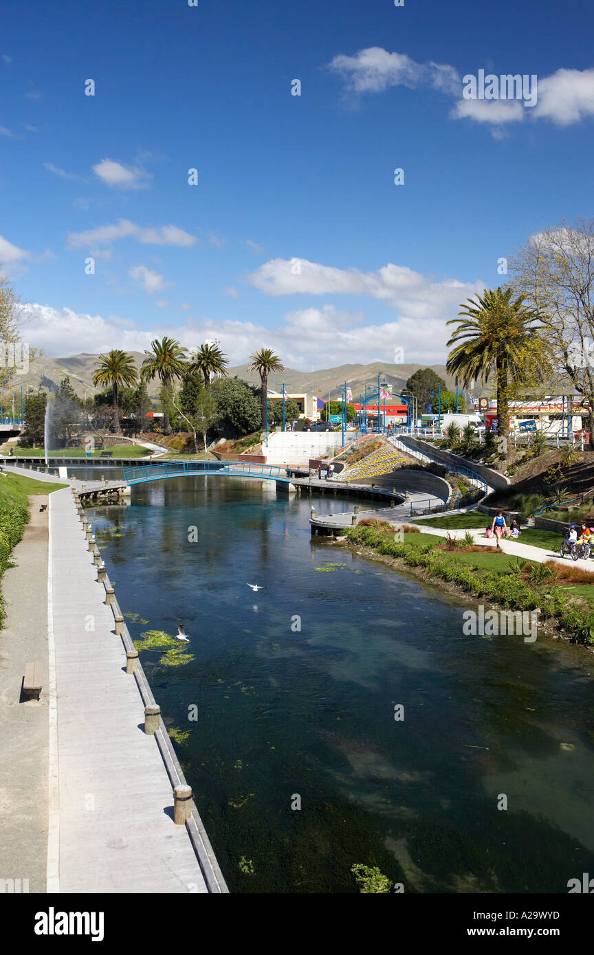 Riverside Park Taylor River Blenheim, Marlborough Südinsel Neuseeland Stockfoto