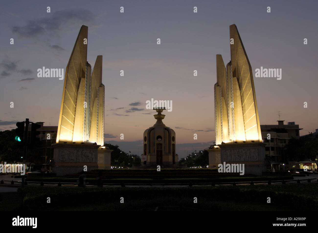 Demokratie-Denkmal, Bangkok Stockfoto