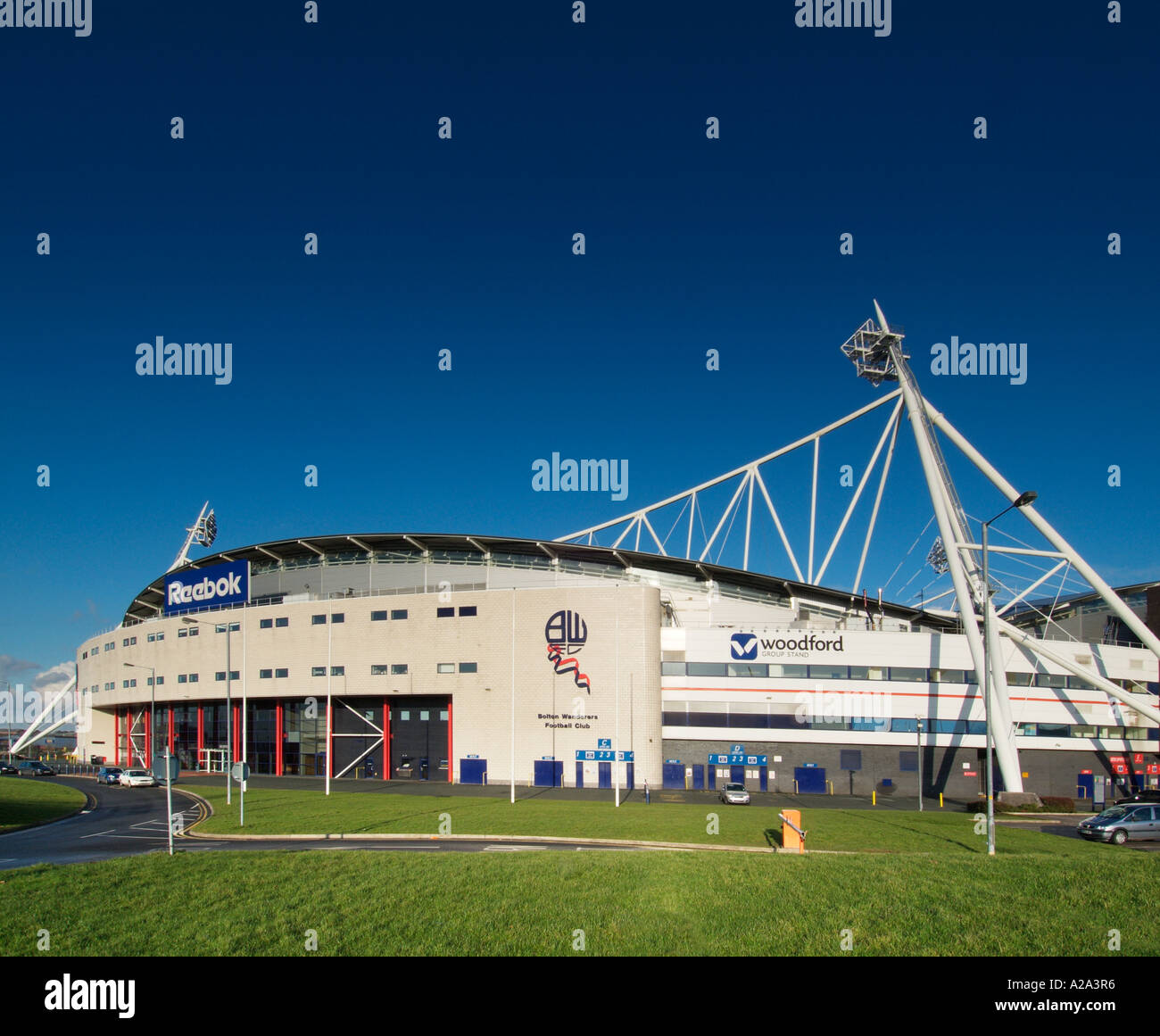 Bolton Wanderers Football Club Logo Emblem England UK United Kingdom GB Großbritannien EU Europäische Union Europa Stockfoto