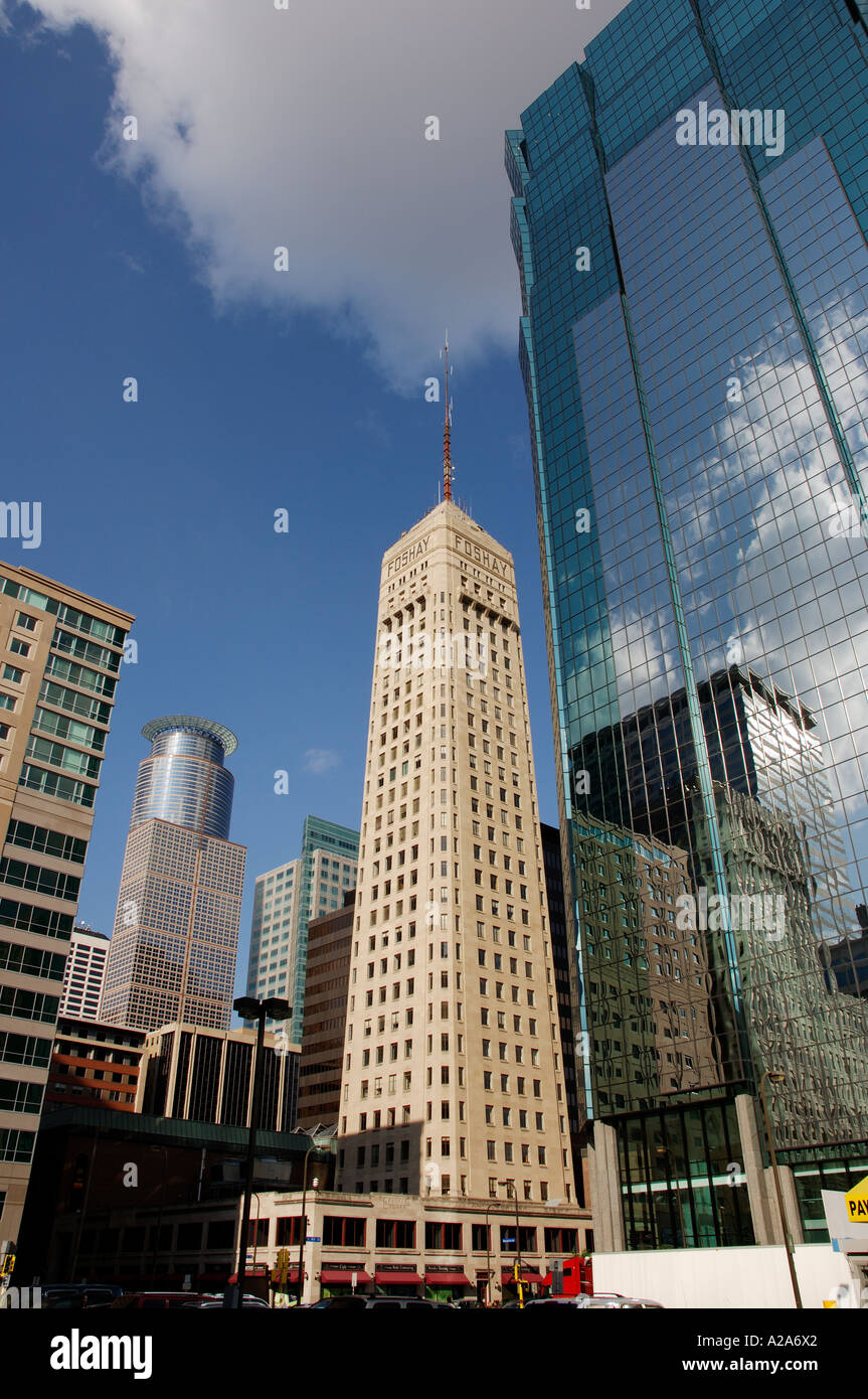 Minneapolis-Wolkenkratzer Stockfoto