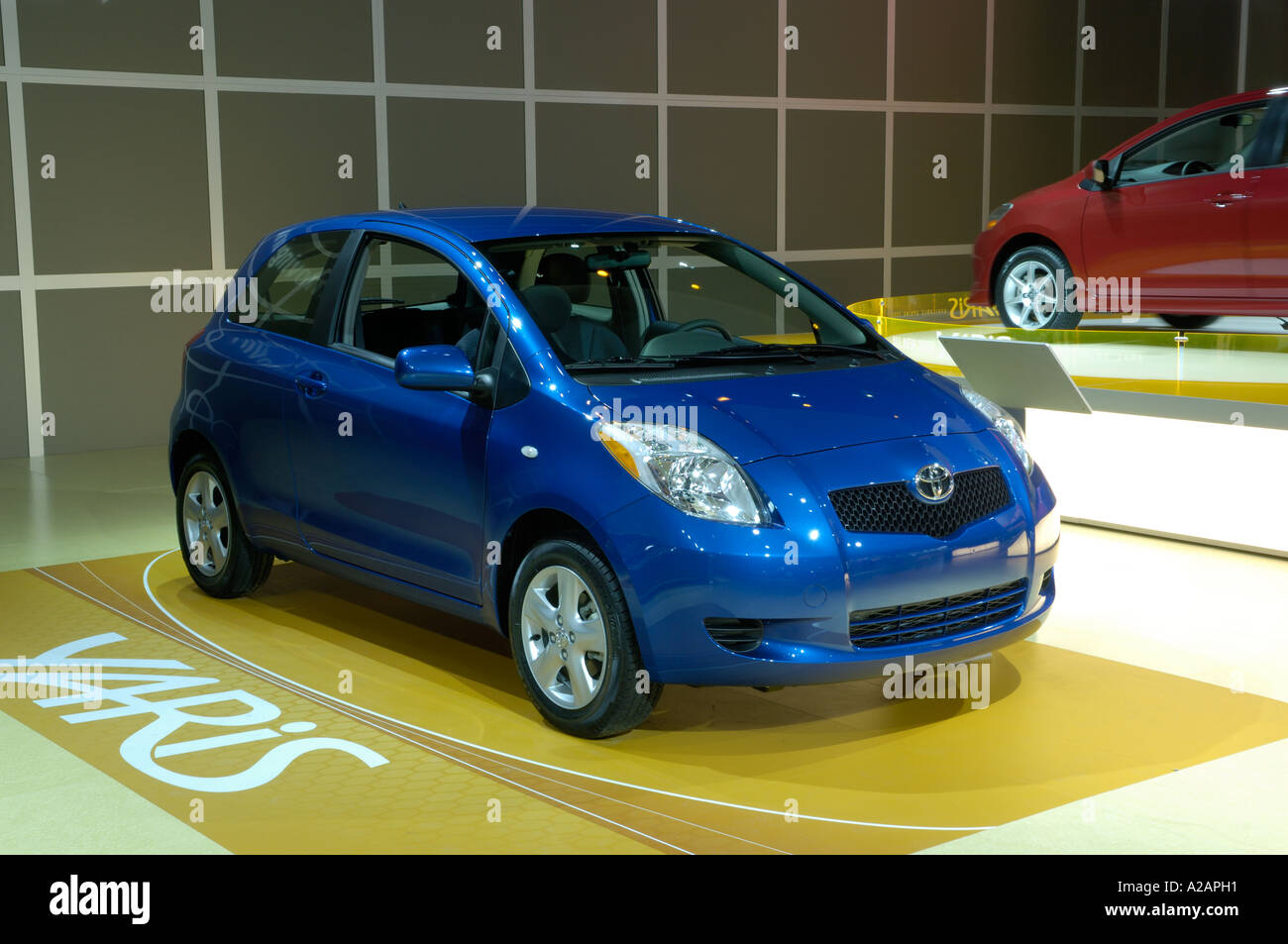 2007 Toyota Yaris bei den 2006 North American International Auto Show in Detroit Stockfoto