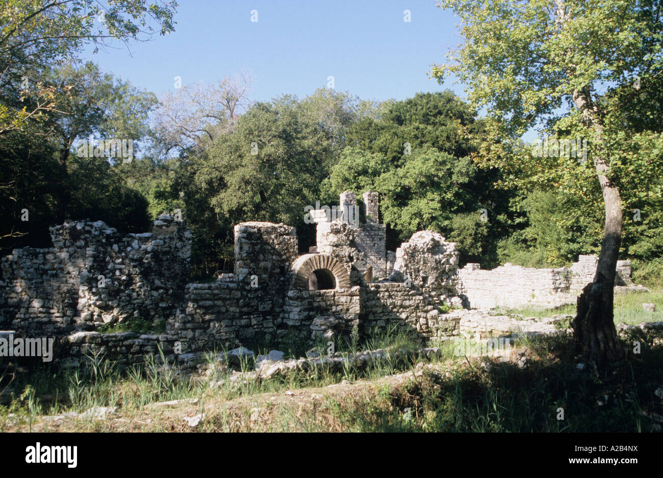 Greco-römische Ruinen in der historischen Butrint Standort Süd Albanien Stockfoto