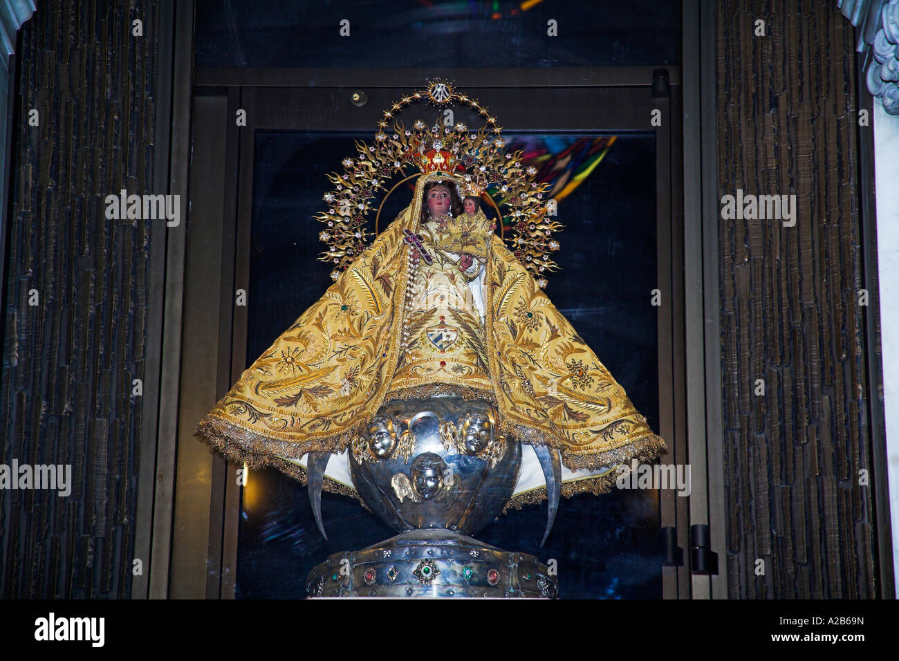 Jungfrau der Barmherzigkeit Schrein, Iglesia Virgen De La Caridad del Cobre, El Cobre, in der Nähe von Santiago De Cuba, Kuba Stockfoto