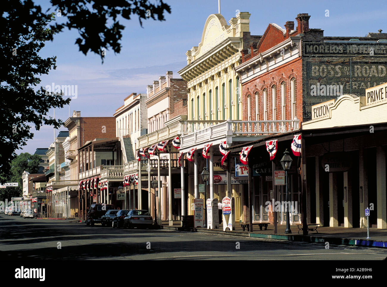 Elk260 1324 Kalifornien Sacramento Altstadt 2nd Street Stockfoto
