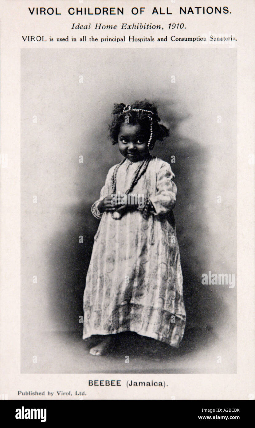 Virol Werbung Postkarte 1910 nur zur redaktionellen Verwendung Stockfoto