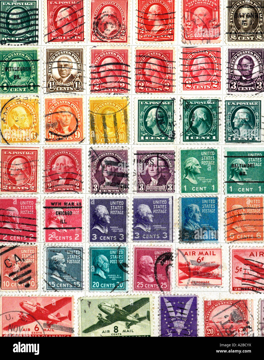 Stempel der USA 1940 s Stockfoto