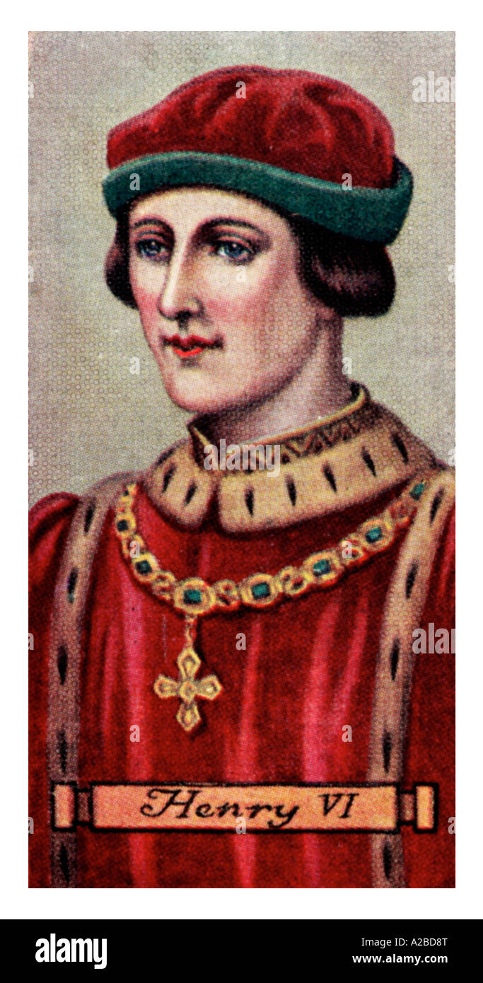 König Henry VI Haus von Lancaster Stockfoto