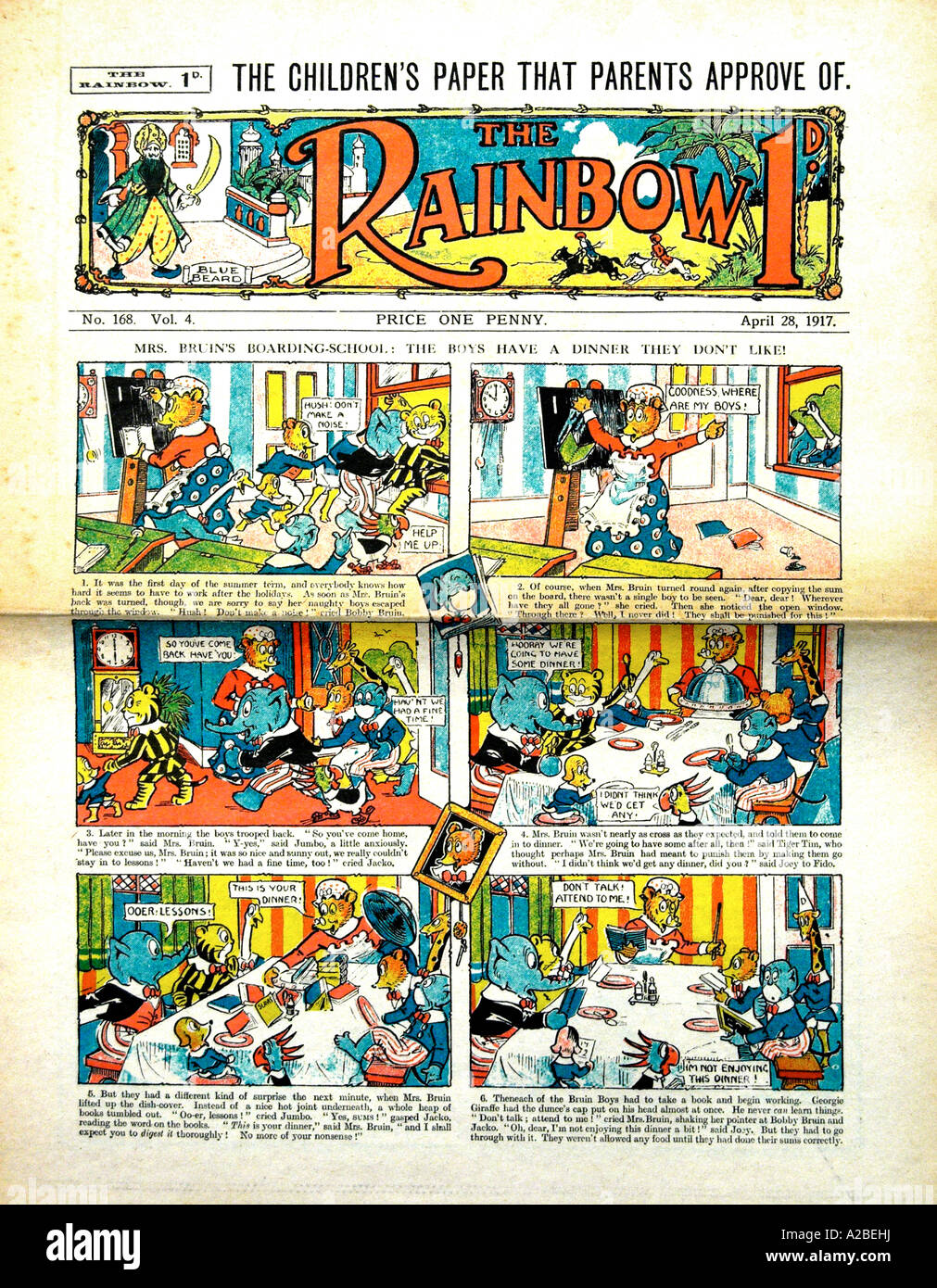Der Regenbogen Comic 1917 nur zur redaktionellen Verwendung Stockfoto