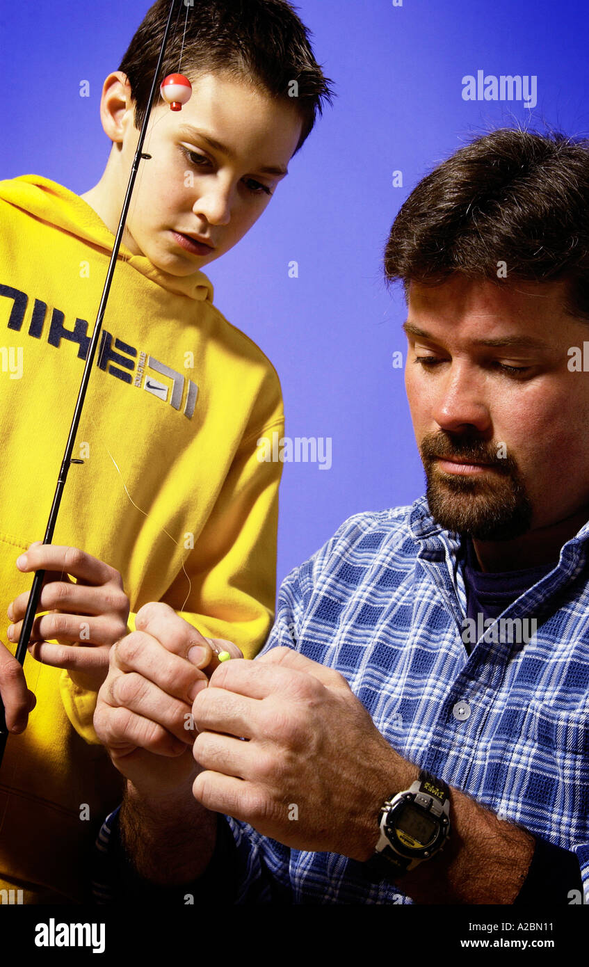 Vater und Sohn Stockfoto