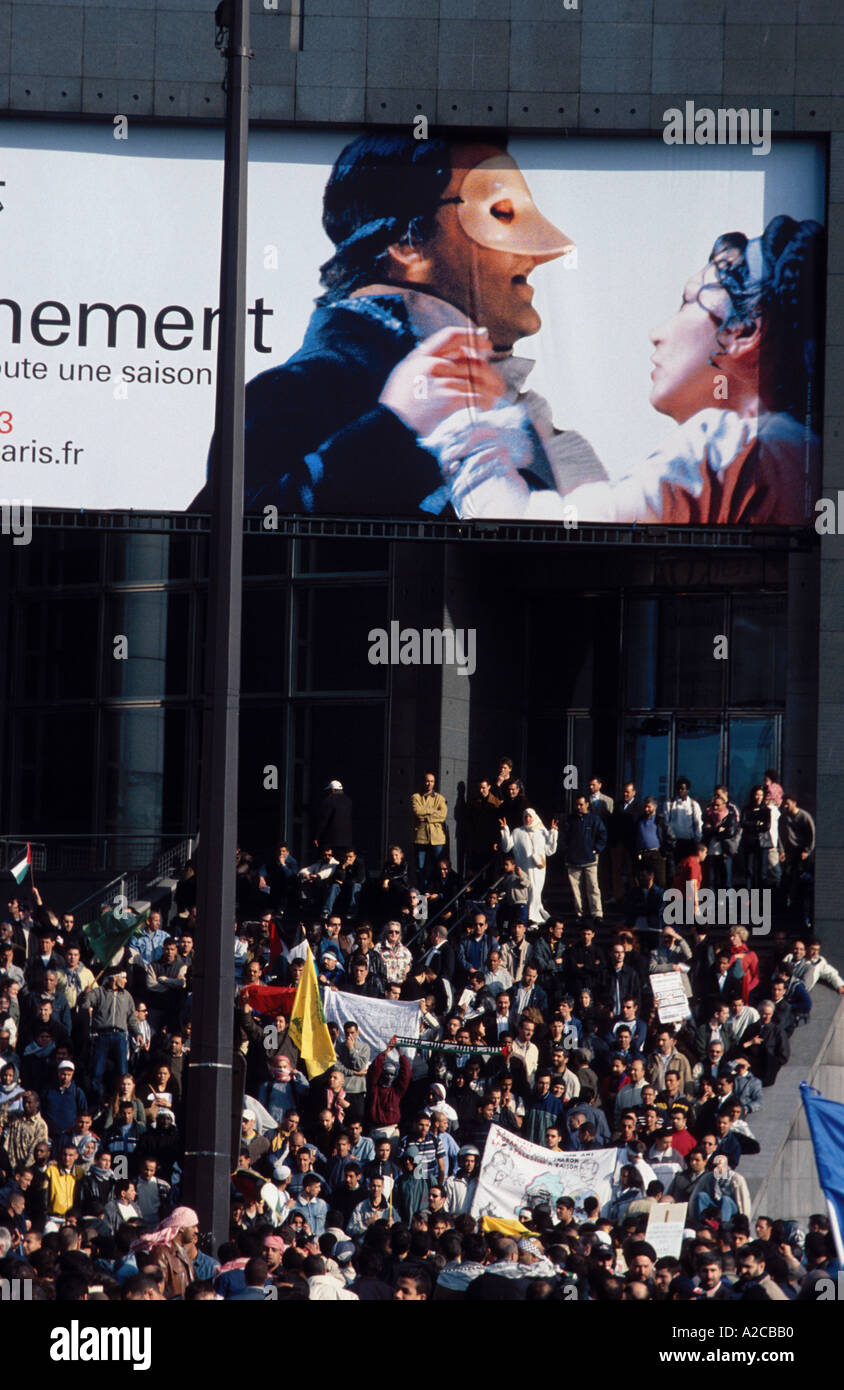 Palästinenser demonstrieren Stockfoto