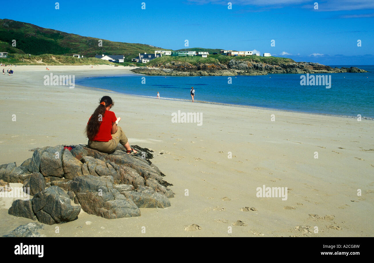 Strand in der Nähe von Melmore Head im County Donegal in Irland Stockfoto
