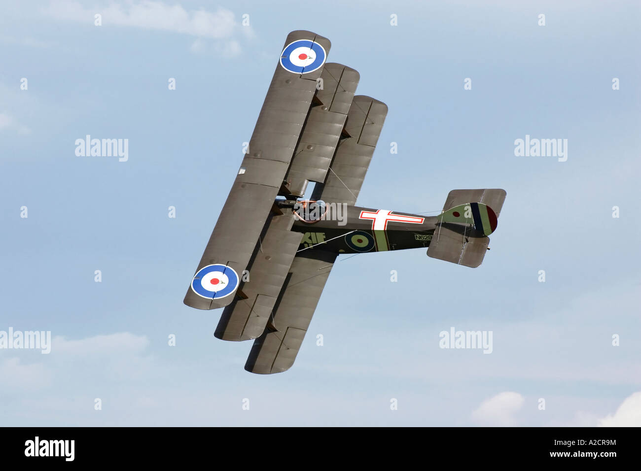 Weltkrieg eine Sopwith Dreidecker Jagdflugzeug Stockfoto