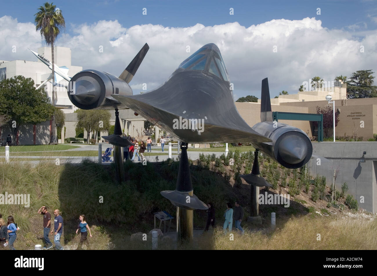 Cal Aerospace Museum Los Angeles mit SR71 1 Stockfoto