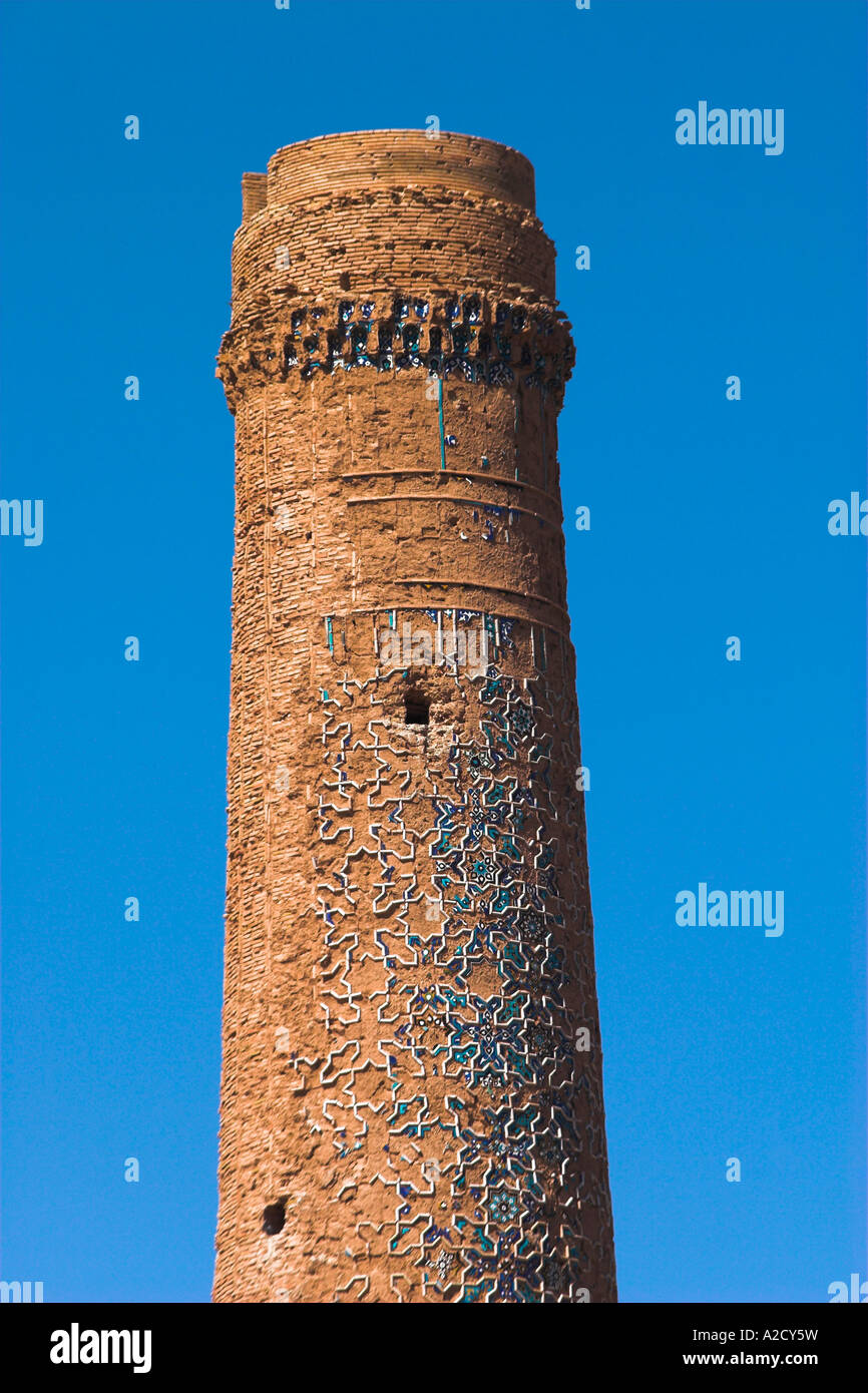 AFGHANISTAN Herat The Mousallah Komplex eine der vier Minarette markieren die Ecken des längst Madrassa Stockfoto