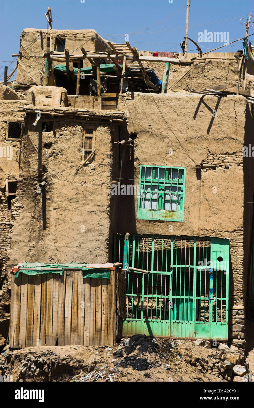 AFGHANISTAN Ghazni Häuser in alten Mauern der Zitadelle Stockfoto