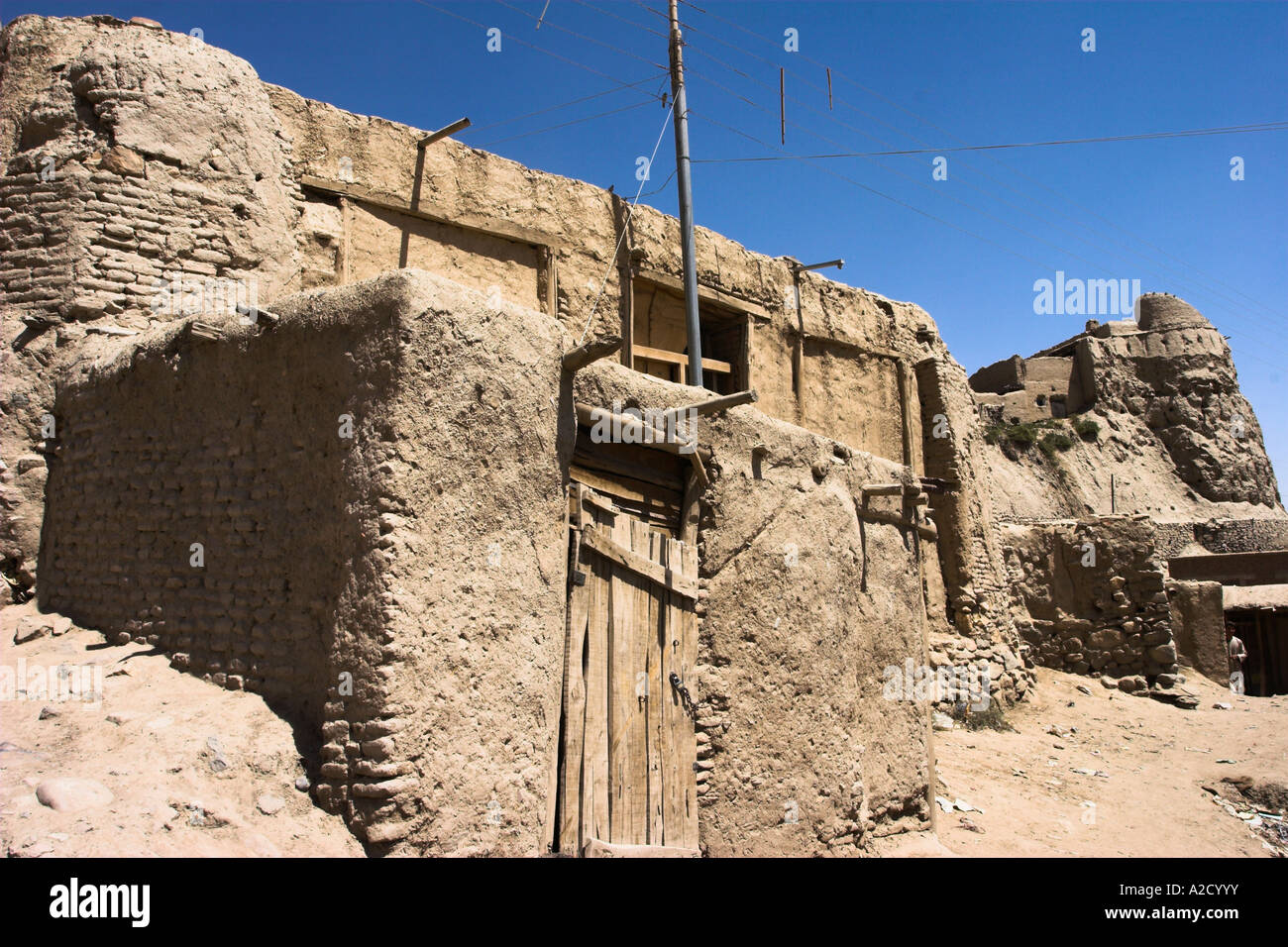 AFGHANISTAN Gazni Häuser innerhalb der alten Stadtmauern der Zitadelle Stockfoto