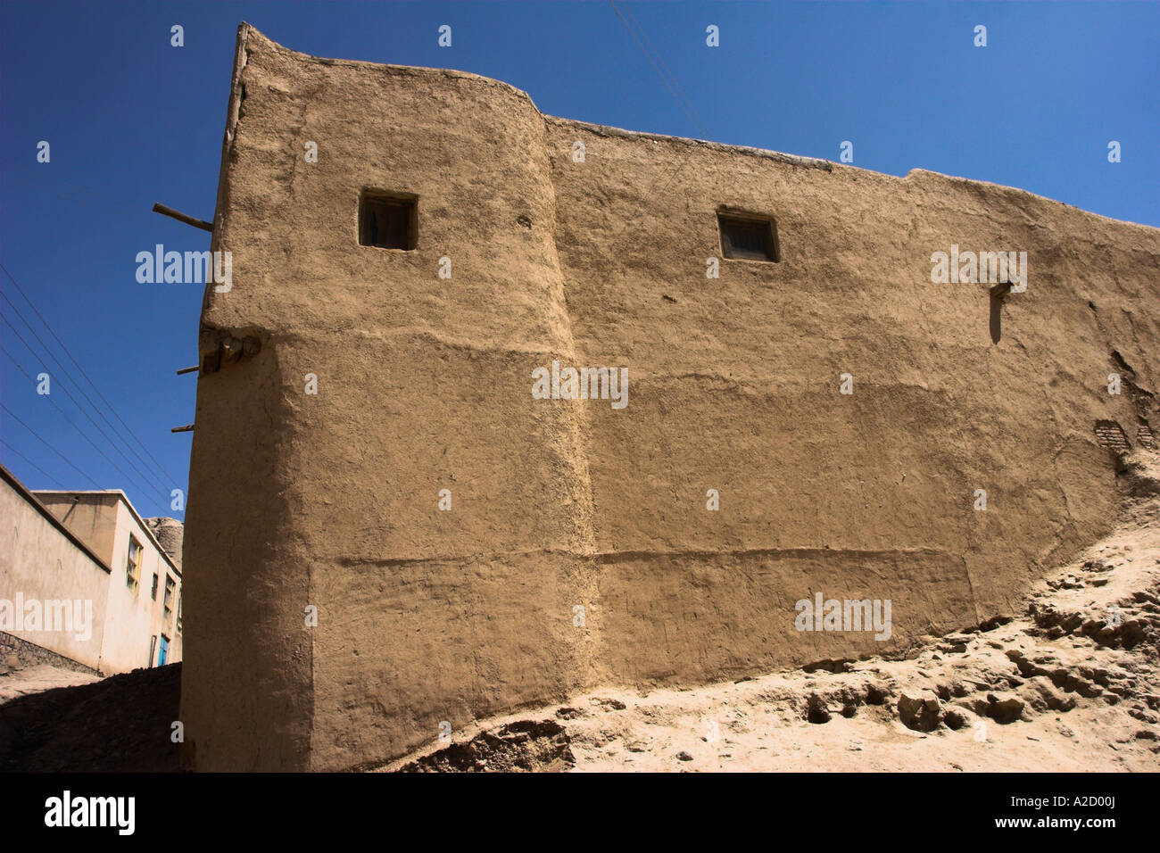 AFGHANISTAN Ghazni Häuser in alten Mauern der Zitadelle Stockfoto